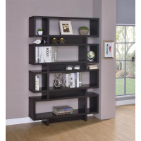 Coaster Furniture 800307 4-tier Open Back Bookcase Cappuccino